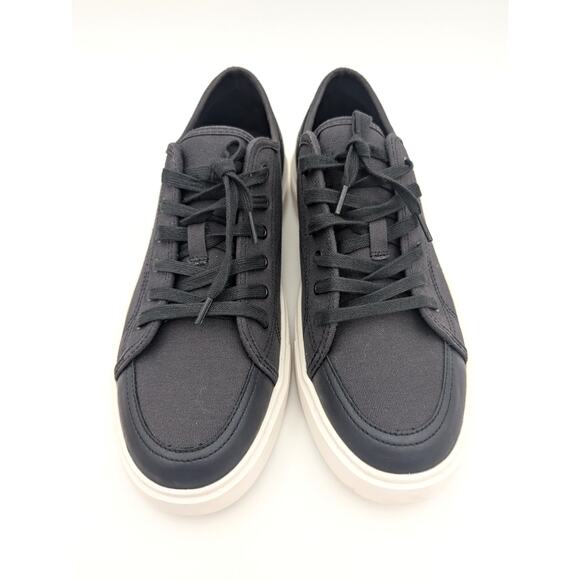 Abound Neely Platform Sneakers Men's Canvas Lace Up Shoes Black Size US11M EU44 - Picture 3 of 13